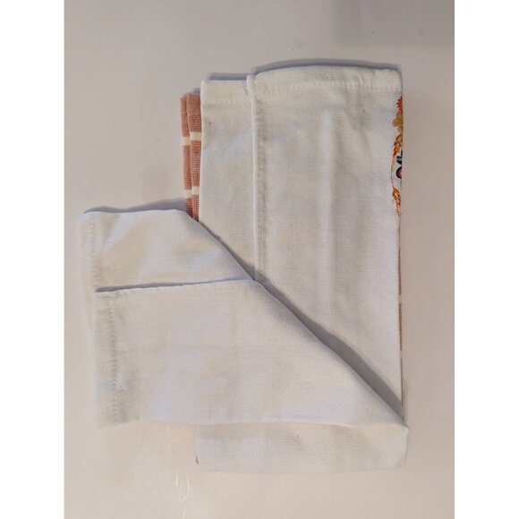 Vintage Blue Truck and Striped Kitchen Towels Picnic Time Fall Autumn Cotton NEW - Picture 5 of 5